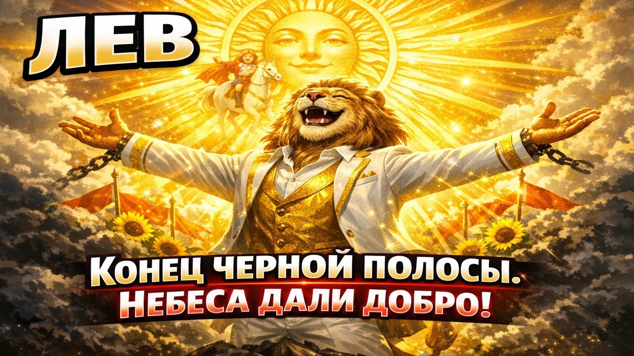 ЛЕВ, ЧЕРНАЯ ПОЛОСА ОБОРВЁТСЯ ДО КОНЦА ФЕВРАЛЯ❗Всё🔥Дальше только взлет😇Небесная канцелярия дала добро