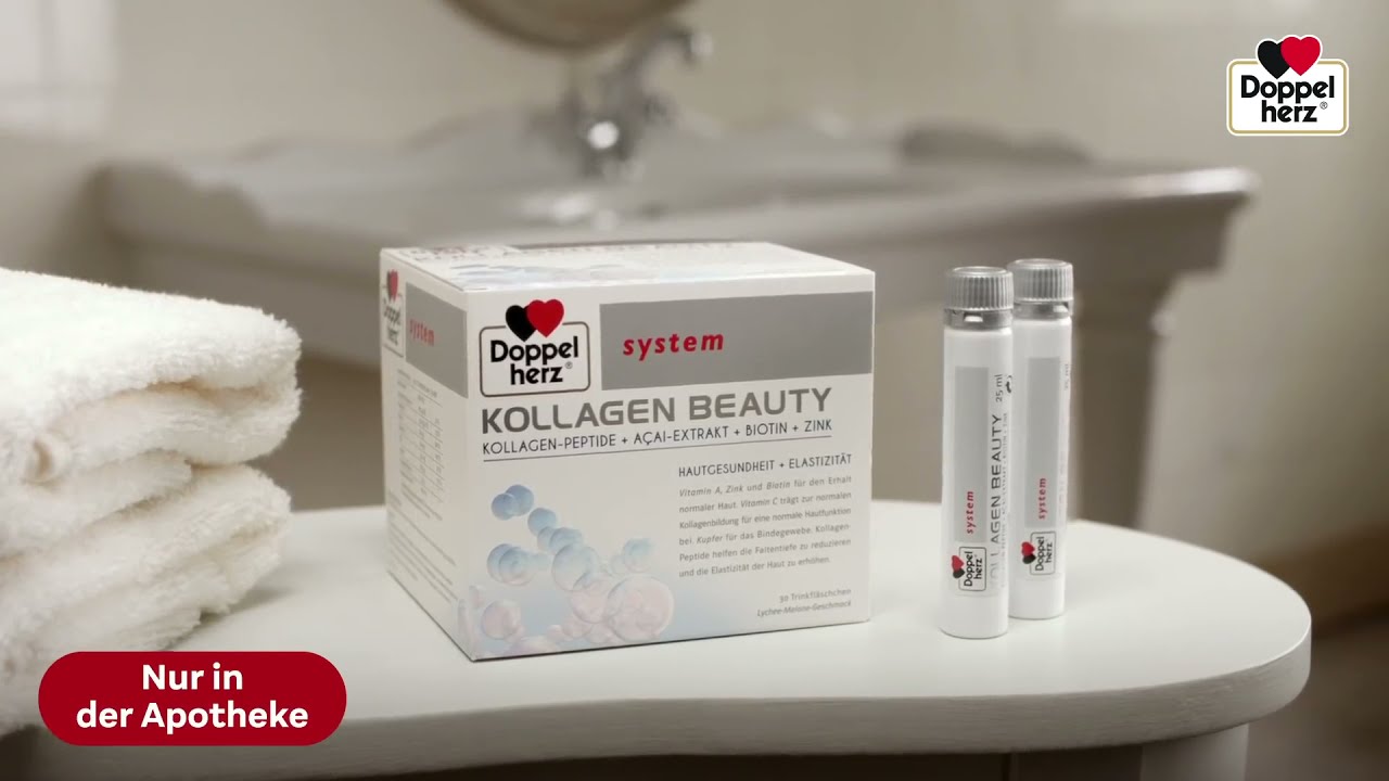 Doppelherz System COLLAGEN BEAUTY With Collagen Peptides For Firmer and Smoother Skin