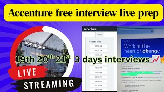 accenture associate software engineer Live Jan 19th,20th,21st|batch 2 interviews live stream 2026