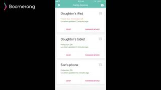 Boomerang Parental Control - iOS Parent Mode Overview (detailed) screenshot 1