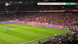 Rauls Tor für FC Schalke 04 in Bayern DFB Pokal Halbfinale