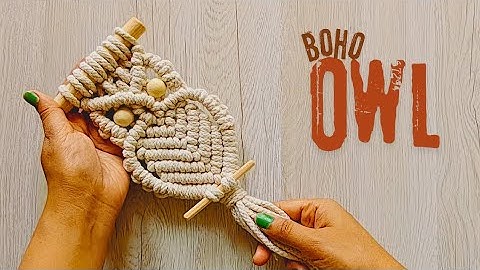 Macrame Owl Wallhanging 🦉 || macrame tutorial #viralvideo #diy #youtube