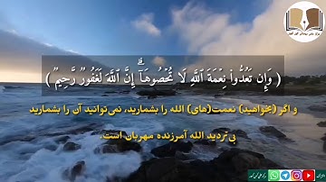 سوره نحل : ( ۲۳ _ ۱۸ ) _ با صدای شیخ علی بن یحیی الحدادی حفظه اللّه