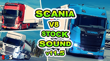 |ETS2 1.57| Scania V8 Stock Sound v11.5 by SlavJerry