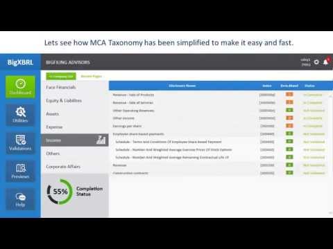How to start with MCA XBRL SOFTWARE - bigfiling