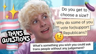 ANSWERING TRANS QUESTIONS CIS PEOPLE ARE SCARED TO ASK | NOAHFINNCE