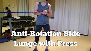 Anti-Rotation Side Lunge with Press