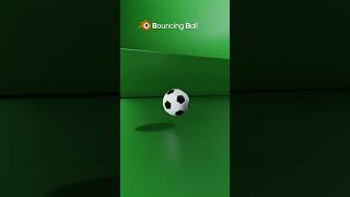 Bouncy Soccer ball, Bouncing Ball with blender,  3D Soccer Ball: Blender 3D Animation ! screenshot 1