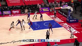 James Harden And Deandre Jordan Exchange Words Nets Vs Pistons