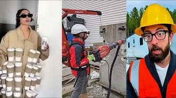 Engineer Trend - Smart Skills 👉 Part 3 #adamrose #construction #engineering #workers #moments