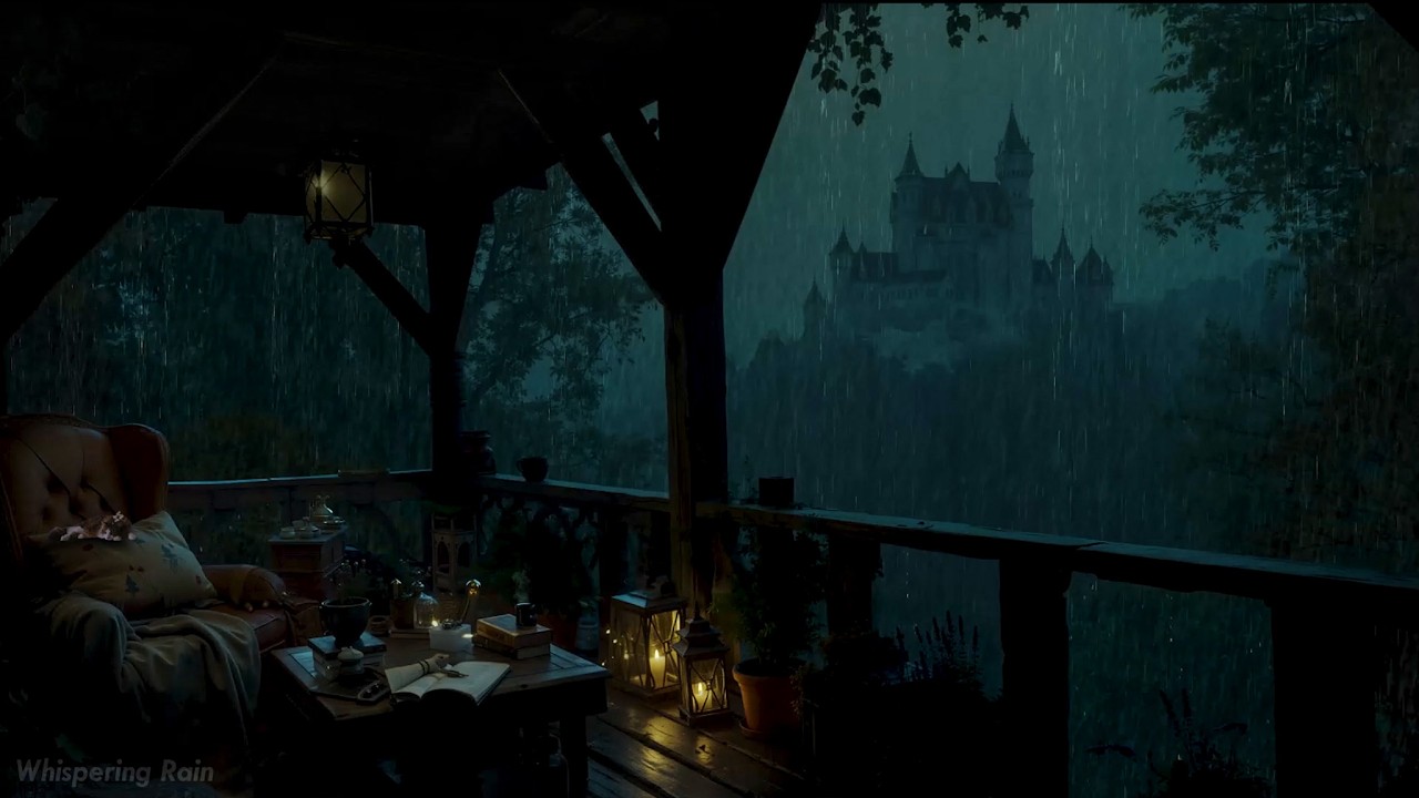 Soft Rain in the Dark 🌧️ Peaceful Night Space | Relax, Unwind & Sleep Deeply