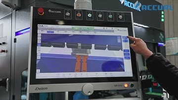 Accurl eB Ultra Electric Press Brake equipped with the Delem DA69S CNC Control
