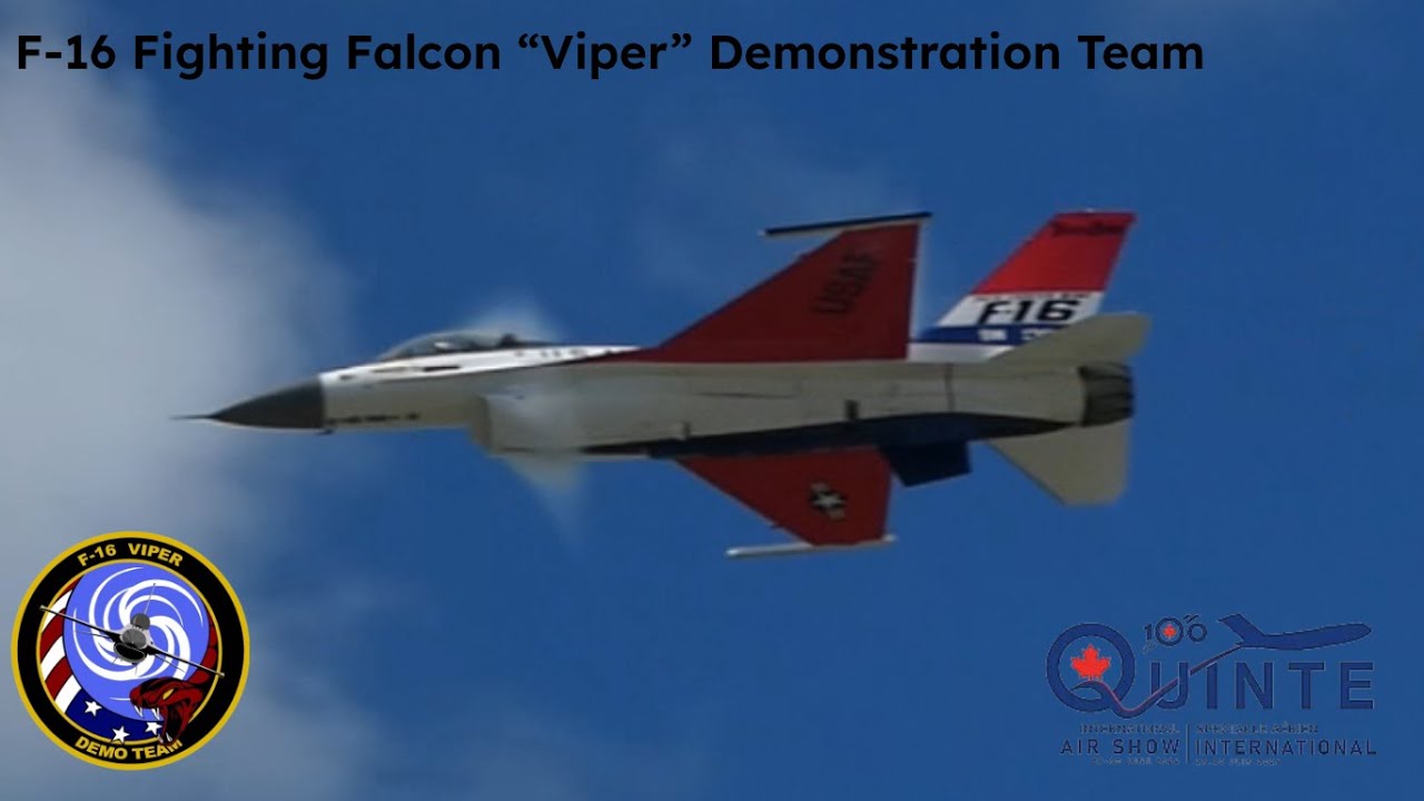 USAF F-16 Fighting Falcon “Viper” Demo Team - 2024 Quinte International Airshow