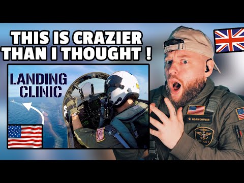 Stunned Brit's First Time Seeing Us Navy Pilots Land On An Aircraft Carrier!