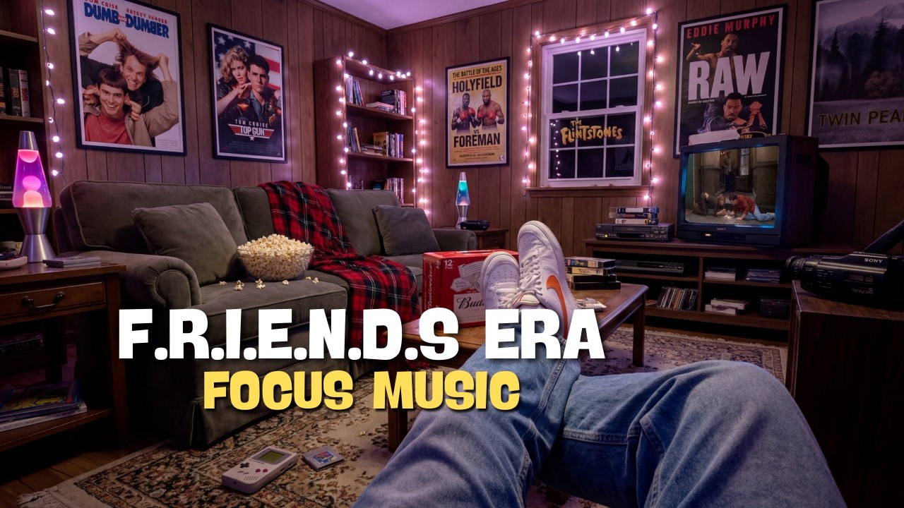 F R I E N D S  Night Nostalgia | 2 Hour Synthwave Focus Music