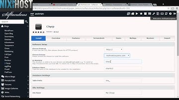 Installing Chyrp with Softaculous in cPanel