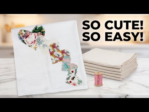 DIY Fabric Heart Towels | Beginner-Friendly Sewing Tutorial