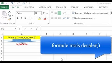 FORMULE MOIS.DECALER()