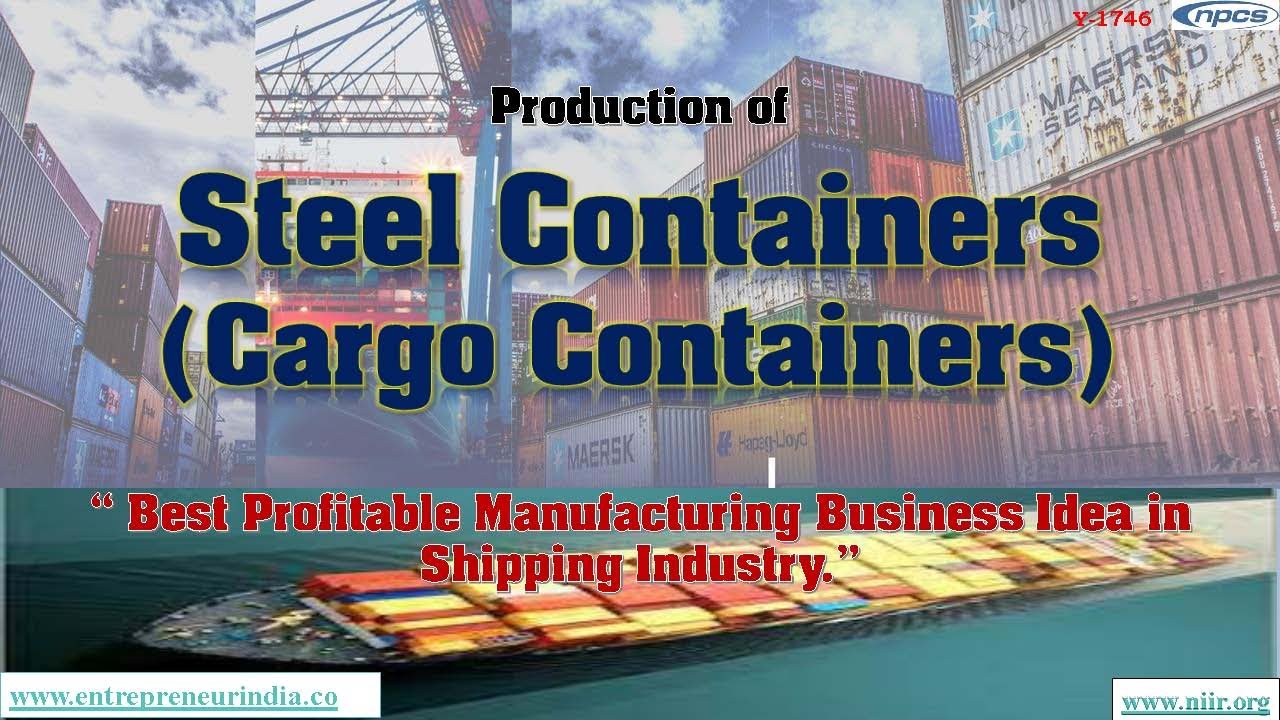 Production of Steel containers (Cargo Containers). - YouTube