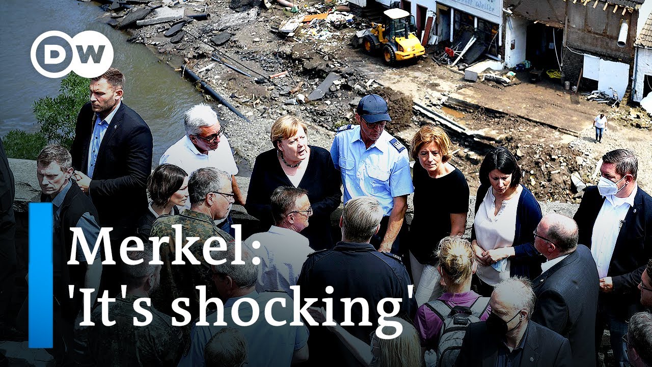Film backdrop image for German Chancellor Merkel visits flood-ravaged region (2021)