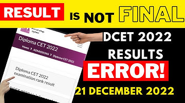 DCET 2022 result NOT ELIGIBLE ERROR | UNIQUE GLOBAL NETWORK