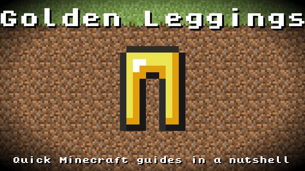 Minecraft Golden Leggings Recipe Item Id Information Up To