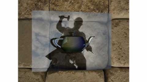 Projective texture mapping