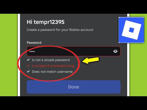Fix Roblox | Is not a simple password | Is at least 8 characters long | Does not match username