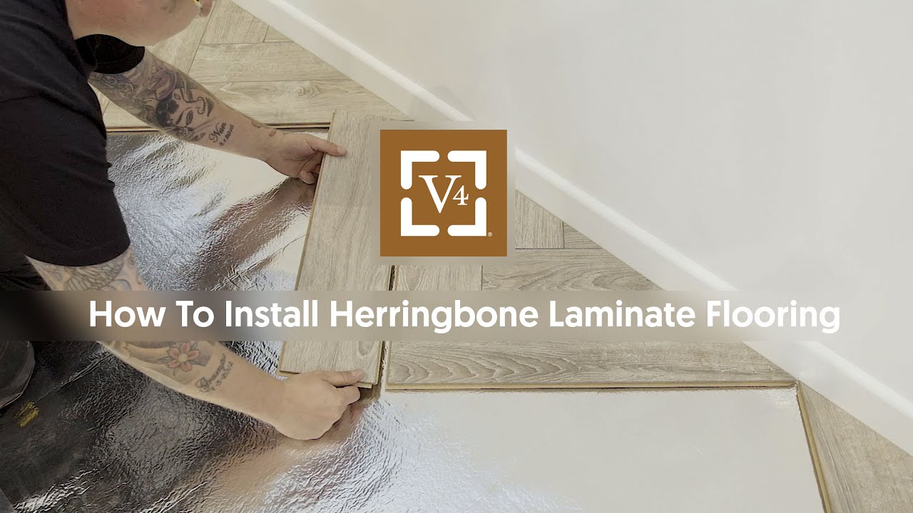 To Install Herringbone Laminate - YouTube