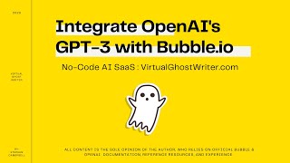 Build an app with GPT-3 without code: OpenAI API Integration With Bubble.io