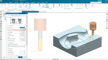 3-axis Guiding Curves Bull Nose Support in NX CAM