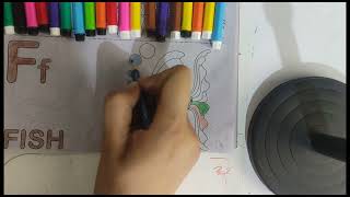 How to Draw a Colorful Fish and Practice the Alphabet | Easy Art for Kids
