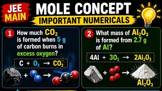 How to solve:5g Carbon से कितना CO₂ बनेगा? 😱 Al₂O₃ Trick Questions | Mole Concept Numericals | Hindi