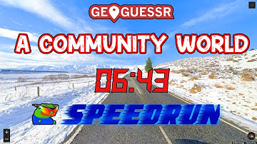 GeoGuessr Speedrun - A Community World 25k in 6:43