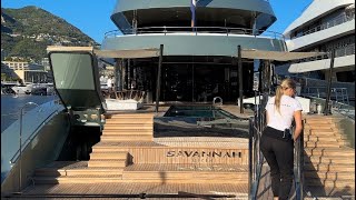 SUPERYACHT ARRIVAL  MYS 2023 SAVANNAH 84m KENSHO 76m, LADY LARA 91m, O'REA CARINTHIA@emmansvlogfr