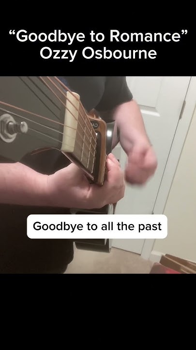text till ozzy osbourne goodbye to romance