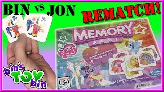 Bin Vs. Jon REMATCH - My Little Pony Memory Game! | Bin's Toy Bin screenshot 5
