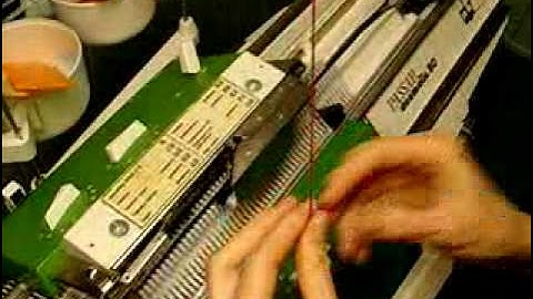 Passap 1 - Threading the machine