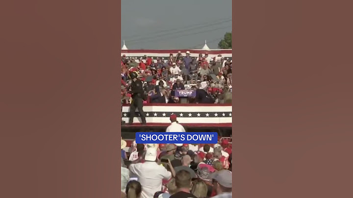 Moment Secret Service shout ‘SHOOTER’S DOWN’ at Trump rally