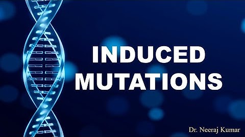Induced Mutations - their causes & Mechanism | Types of Mutagens | Mutations and their types