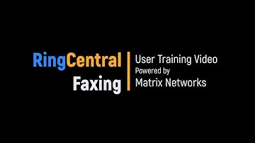 RingCentral Faxing | Training Video