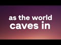 Sarah Cothran - As The World Caves In (Lyrics)