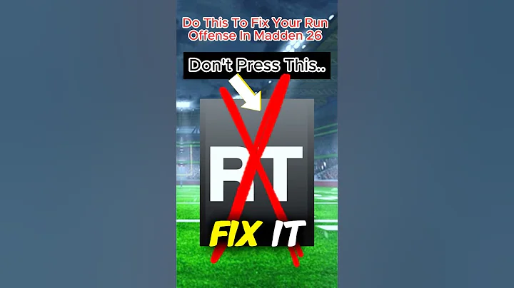 INSTANTLY Fix Your Run Offense With 1 Change in Madden 26! ✅ (EASY) #shorts