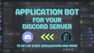 How To Set Up An Application System In Your Discord Server. Useful For Staff Applications!
