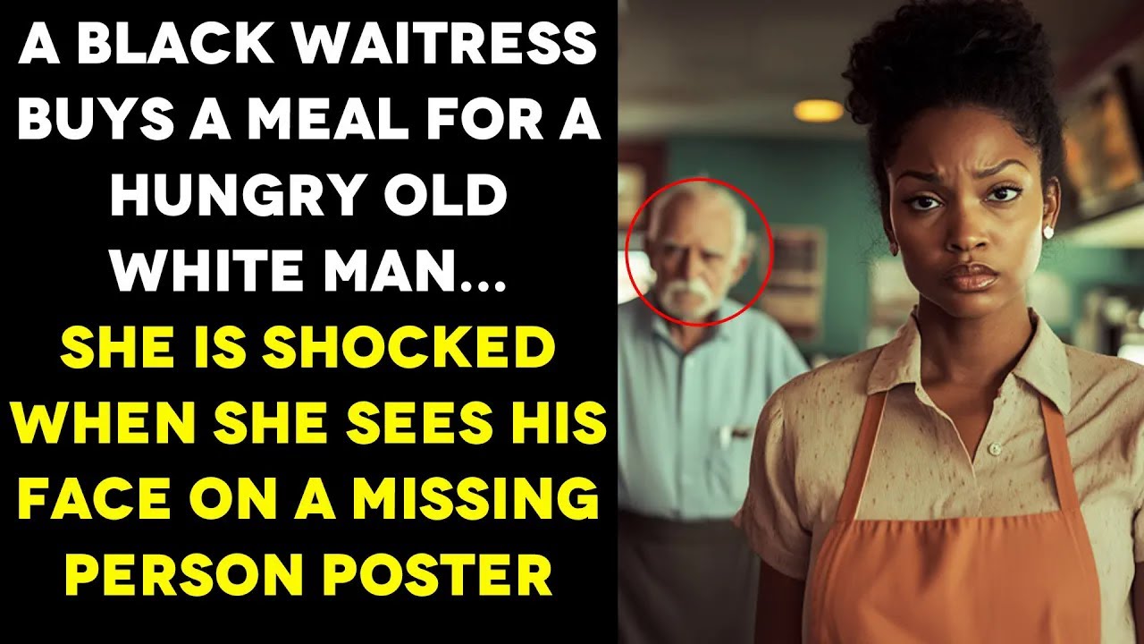 Black Waitress Feeds An Old Man, She Is Shocked When She Sees His Face On A Missing Person Post