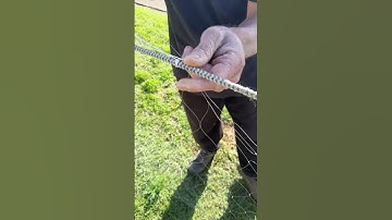 How to make (sling) a flounder net! #flounder #nzfishing #howto #fishing #shorts