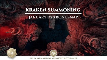 D&D | Pathfinder | +++ D20 BONUS +++ | Kraken Summoning | Animated Battle Maps | Virtual Tabletop