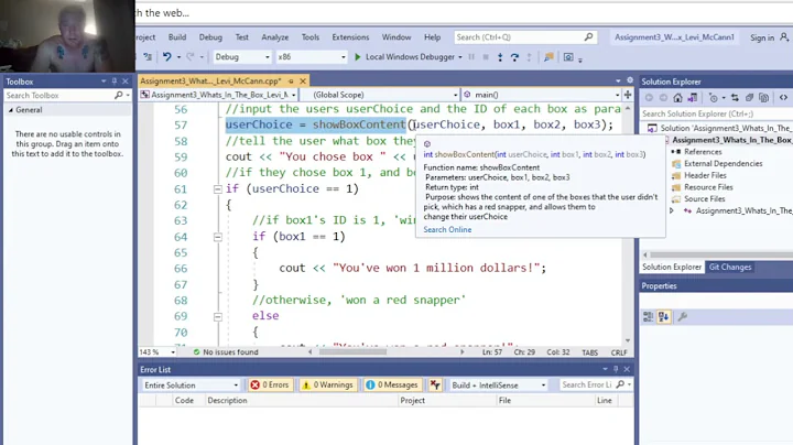 Assignment 3 What's in the box C++