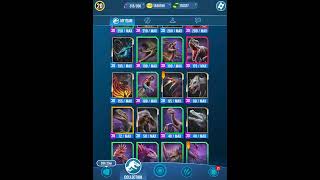 ALL MY LEVEL 30 DINOS (73) (JURASSIC WORLD ALIVE)