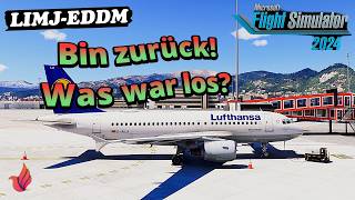 Endlich wieder Flight Sim! MSFS 2024 Fenix A319 Lufthansa Genua nach München
